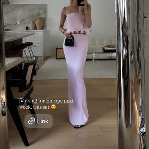 Same Same Women’s Light Pink Ruffle Hem Camisole